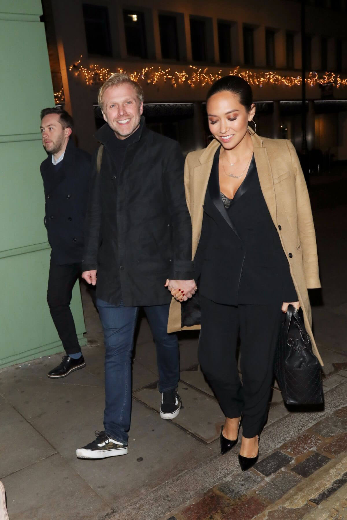 Myleene Klass and Simon Motson Stills at Cantina Larendo in London