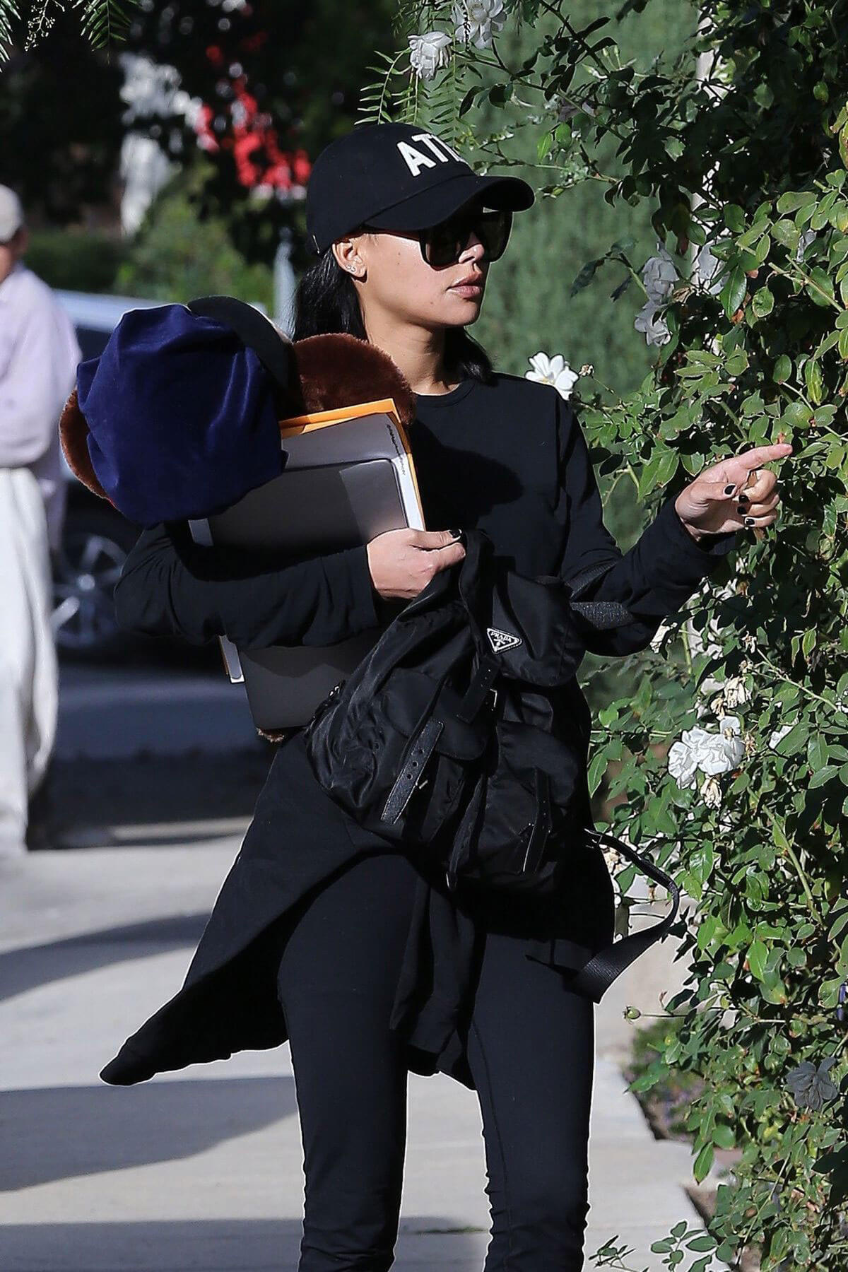 Naya Rivera in Black Outfit Out in Los Feliz Photos