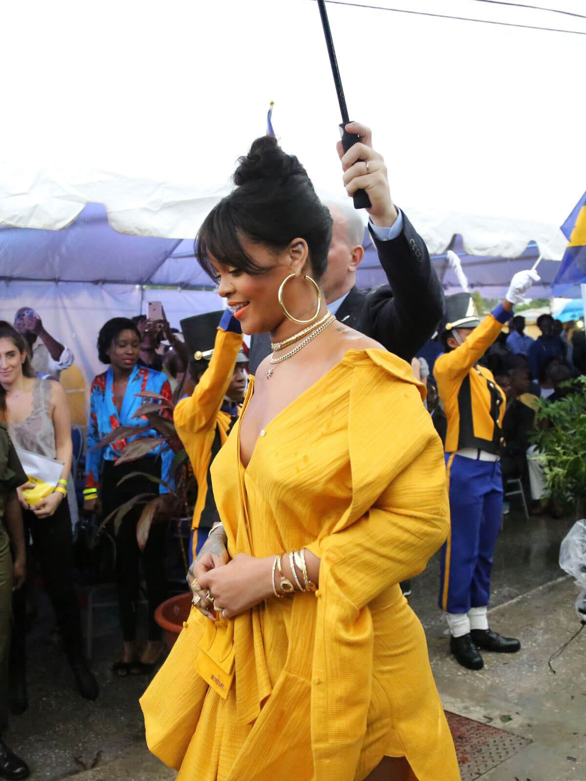 Rihanna Stills at Opening Ceremony of New Road Named Rihanna Drive in Barbados