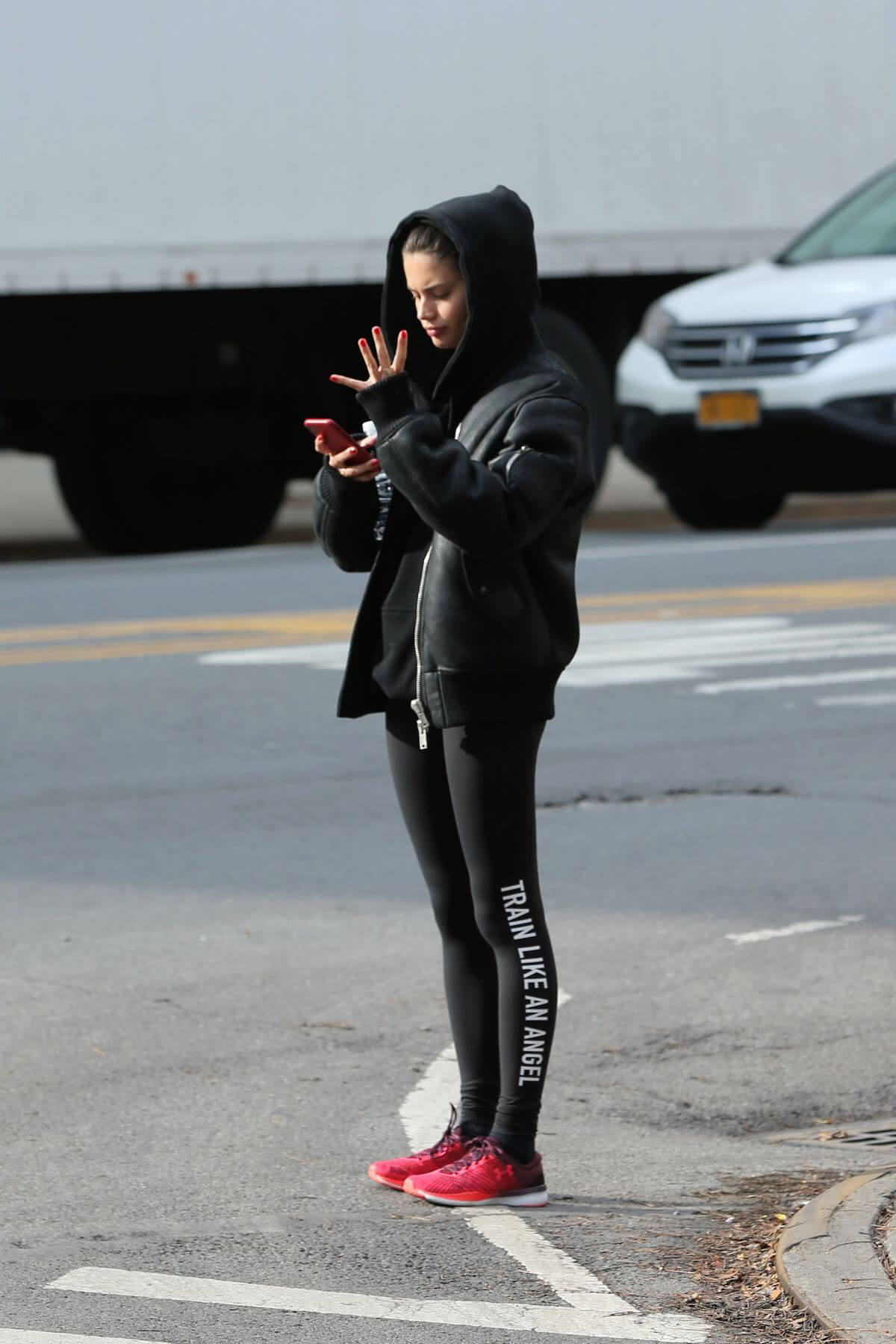 Sara Sampaio Stills Leaves Dogpound Gym in New York 2017/12/19