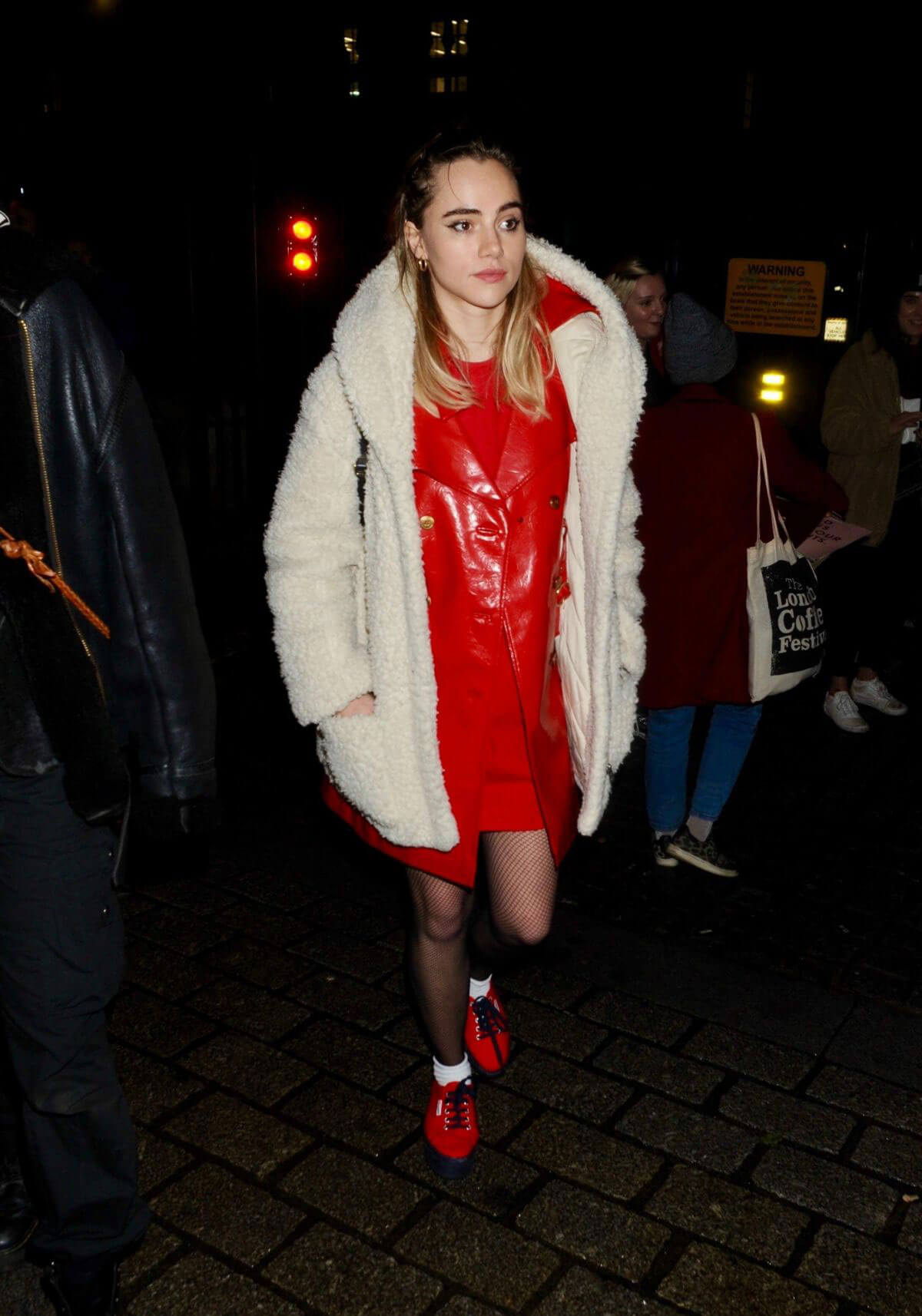 Suki Waterhouse Stills at #freeperiods Protest in London 2017/12/20