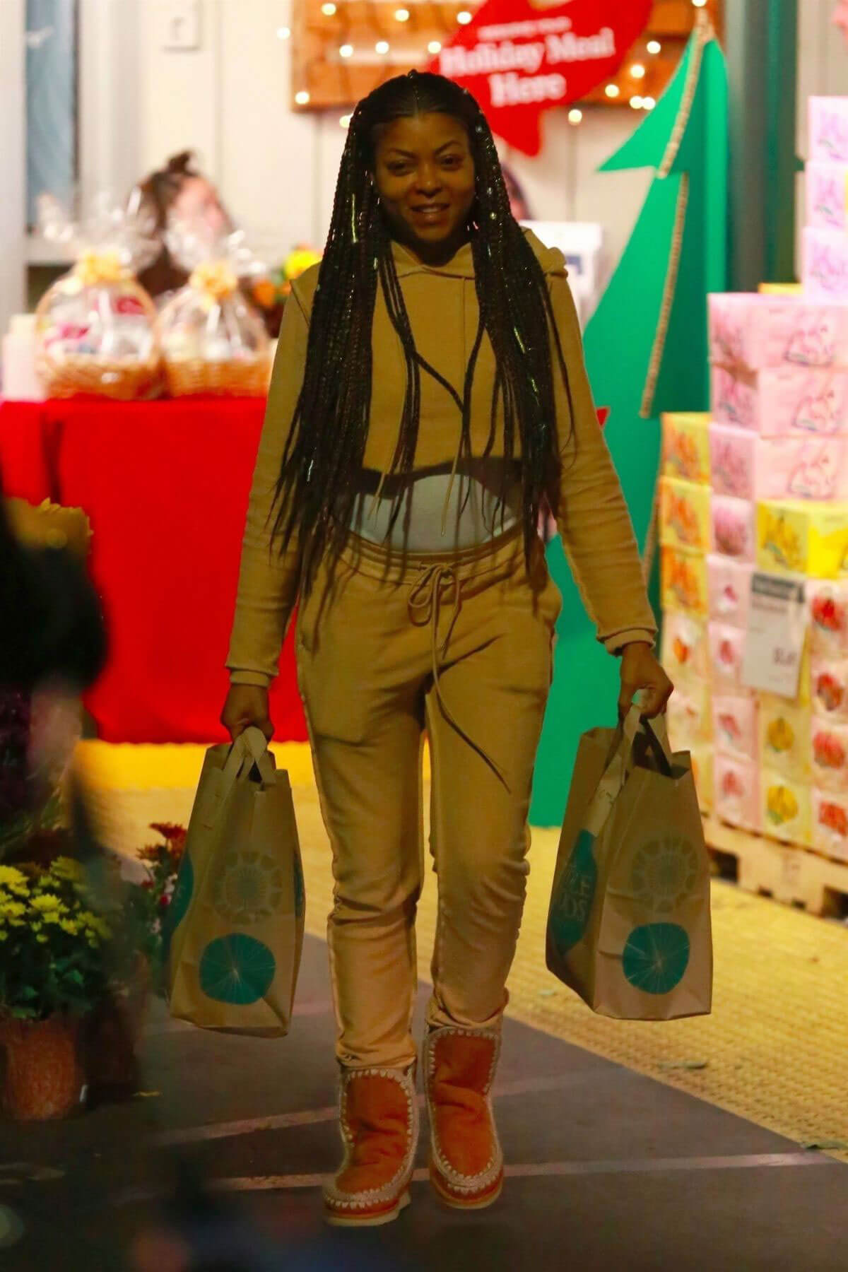 Taraji P. Henson Stills Shopping at Whole Foods in Canyon Country