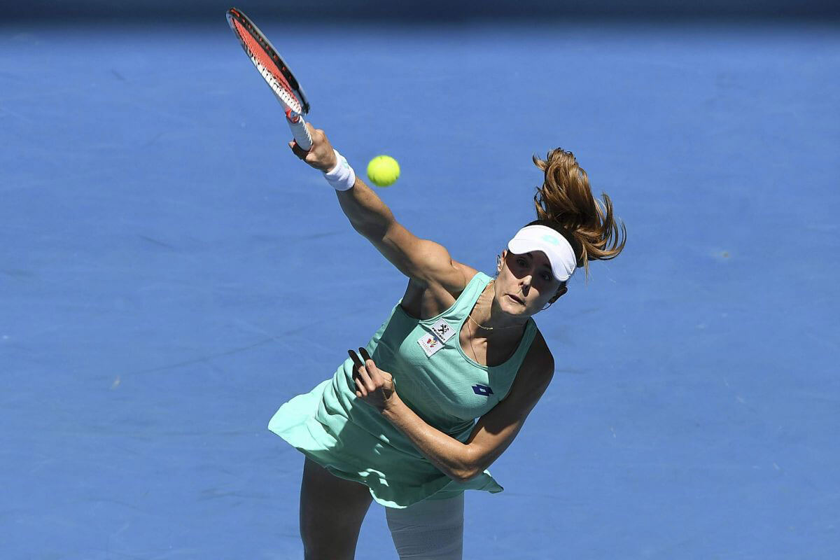 Alize Cornet Stills at Australian Open Tennis Tournament in Melbourne 2018/01/19