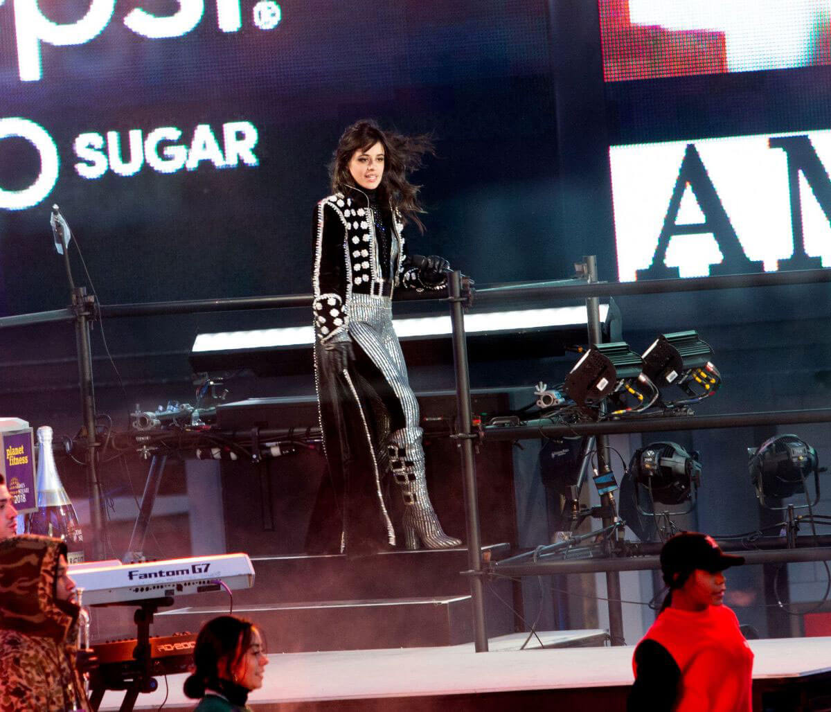 Camila Cabello Stills Rehearses for New Years Eve Performance at Times Square in New York 2017/12/31