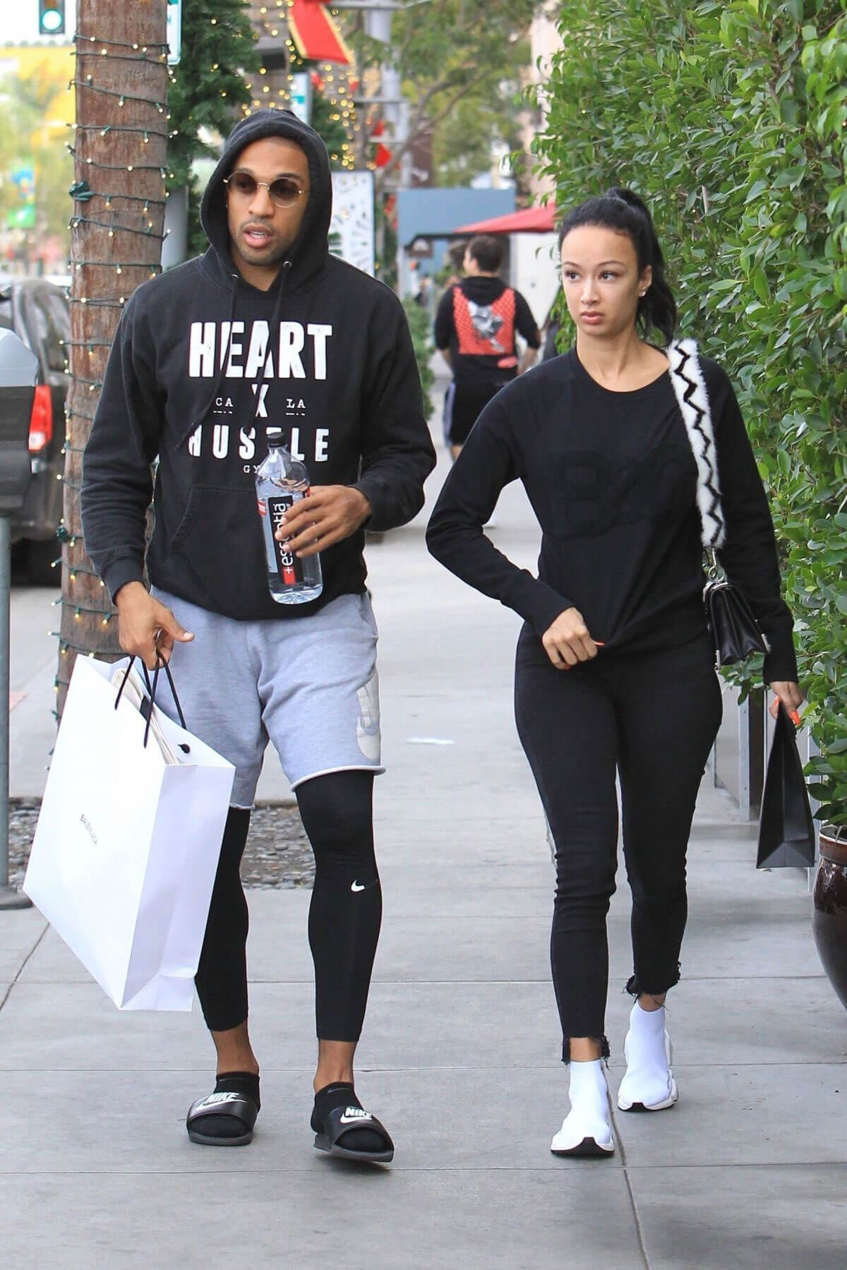 Draya Michele and Orlando Scandrick Stills Out Shopping in Beverly Hills 2018/01/03