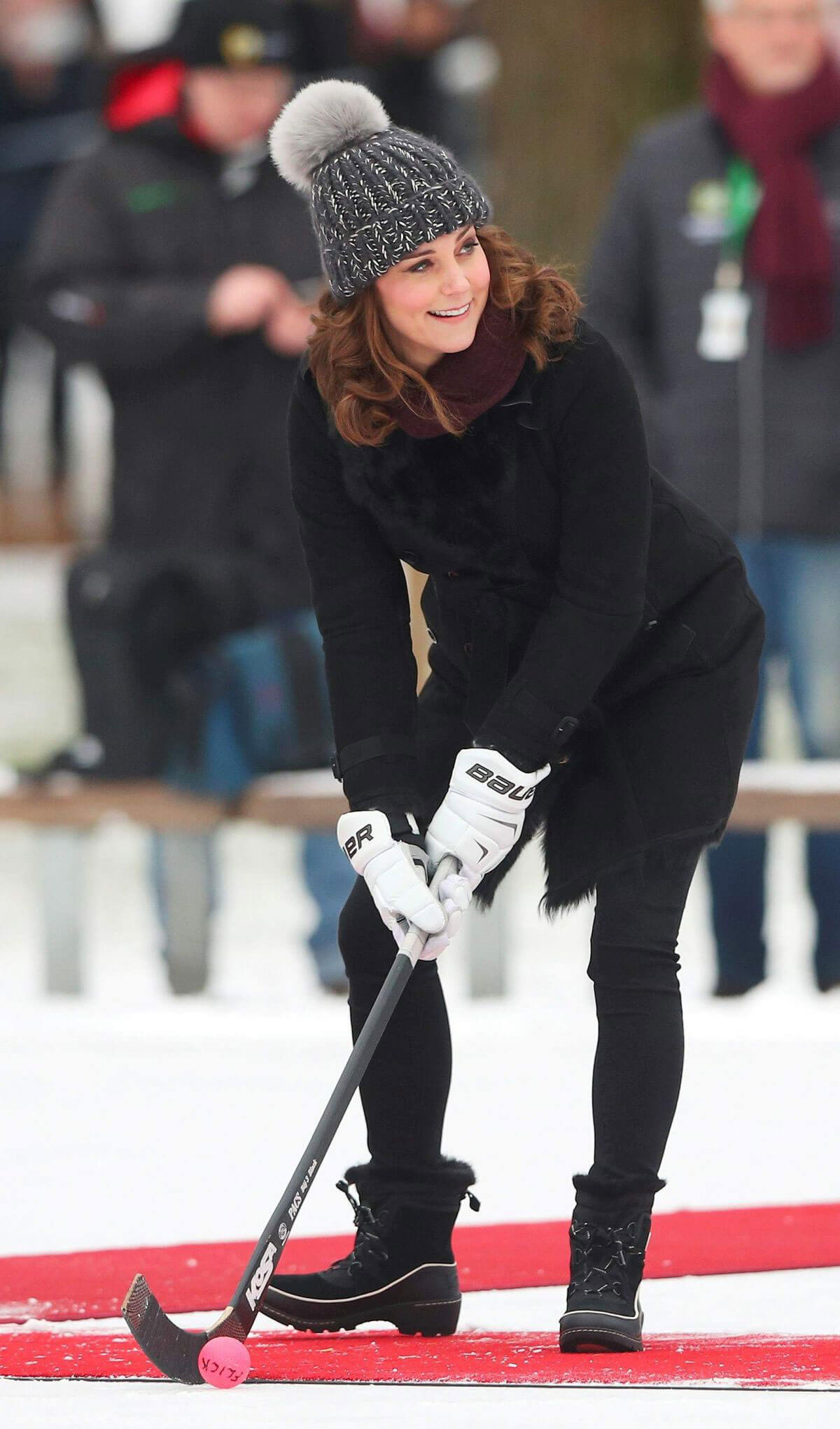 Kate Middleton Stills at a Bandy Hockey Match in Stockholm 2018/01/30