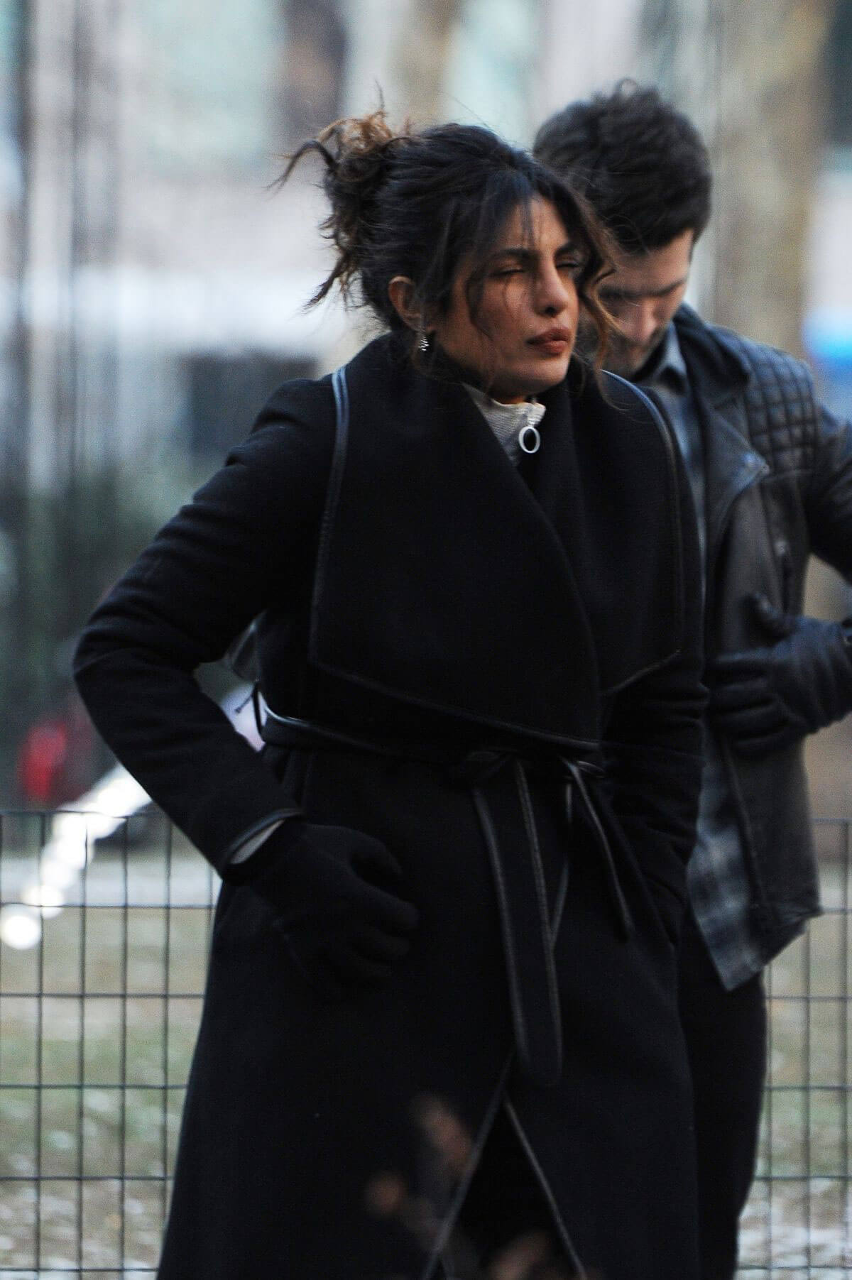 Priyanka Chopra Stills on the Set of Quantico in New York 2018/01/03