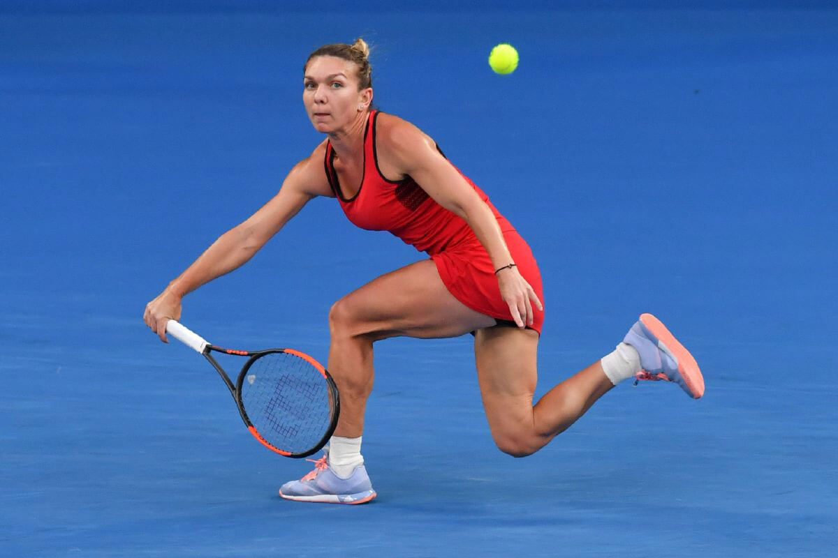 Simona Halep Stills at Australian Open Tennis Tournament Final in Melbourne 2018/01/27