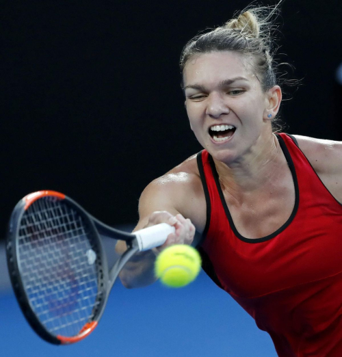 Simona Halep Stills at Australian Open Tennis Tournament Final in Melbourne 2018/01/27 10