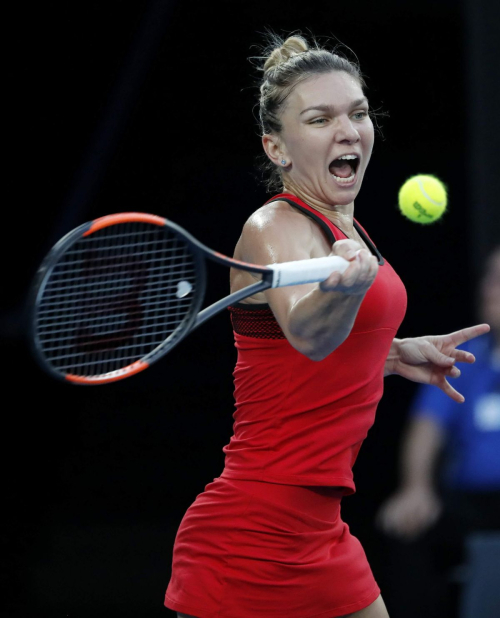 Simona Halep Stills at Australian Open Tennis Tournament Final in Melbourne 2018/01/27 11