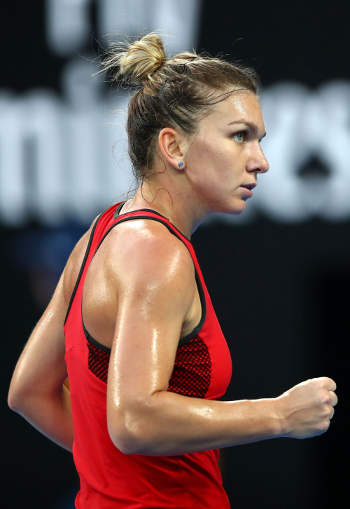 Simona Halep Stills at Australian Open Tennis Tournament Final in Melbourne 2018/01/27 12