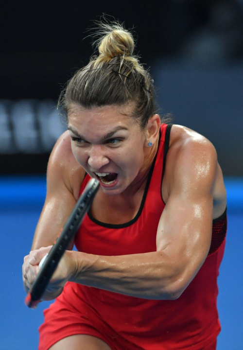 Simona Halep Stills at Australian Open Tennis Tournament Final in Melbourne 2018/01/27 13