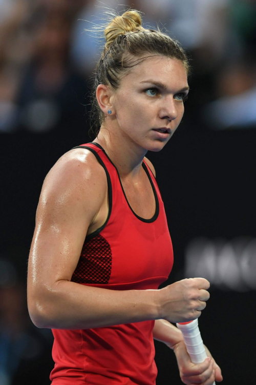 Simona Halep Stills at Australian Open Tennis Tournament Final in Melbourne 2018/01/27 20