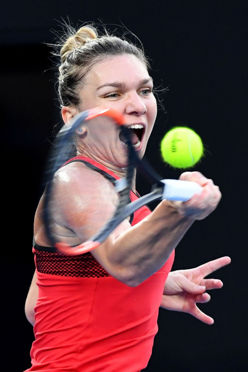 Simona Halep Stills at Australian Open Tennis Tournament Final in Melbourne 2018/01/27 22