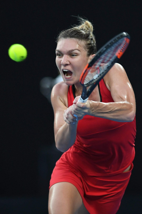 Simona Halep Stills at Australian Open Tennis Tournament Final in Melbourne 2018/01/27 23
