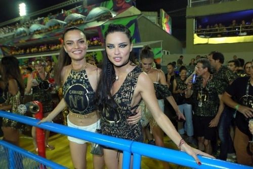 Adriana Lima and Lais Ribeiro Stills at Carnaval Holidays in Rio De Janeiro 2018/02/11