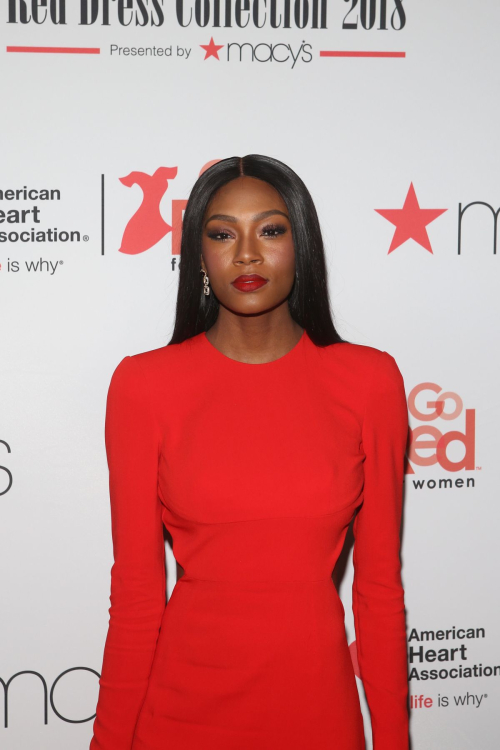 Afiya Bennett Stills at Go Red for Women Red Dress Collection 2018 Presented by Macy