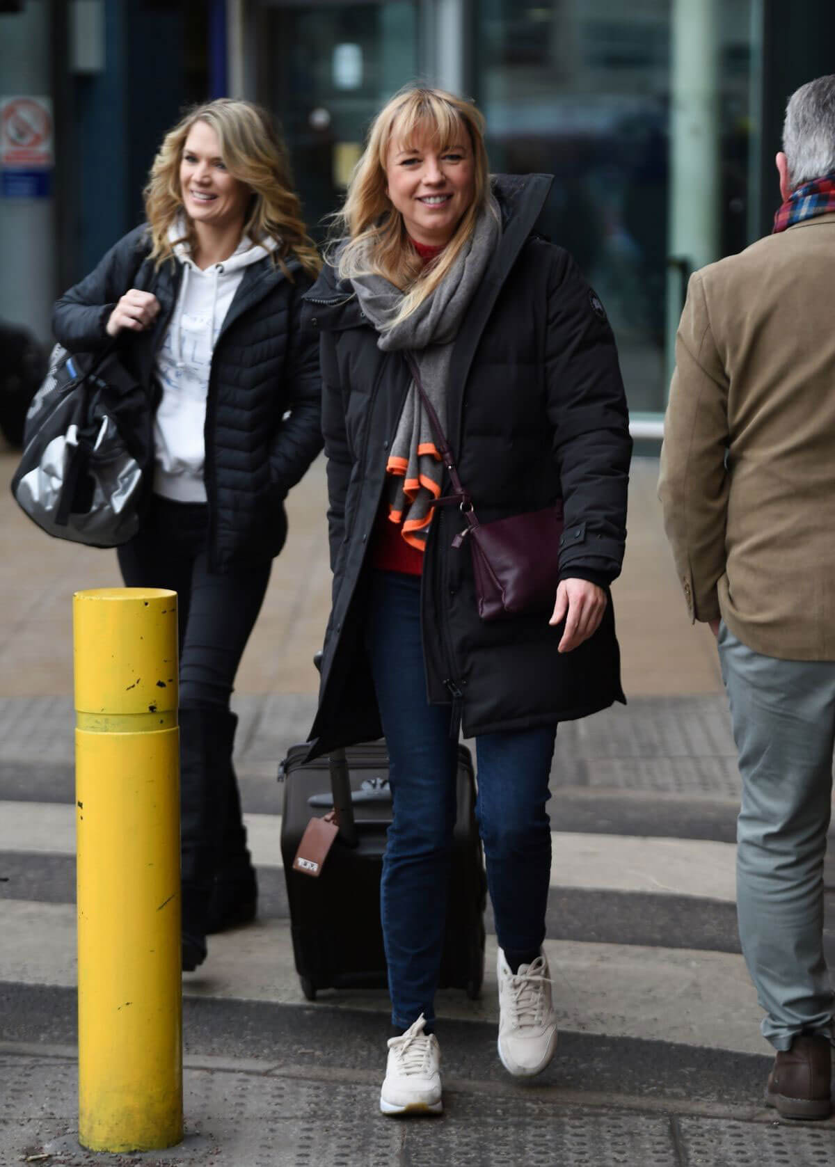 Charlotte Hawkins and Sara Cox Stills at Piccadilly Train Station in Manchester 2018/02/08