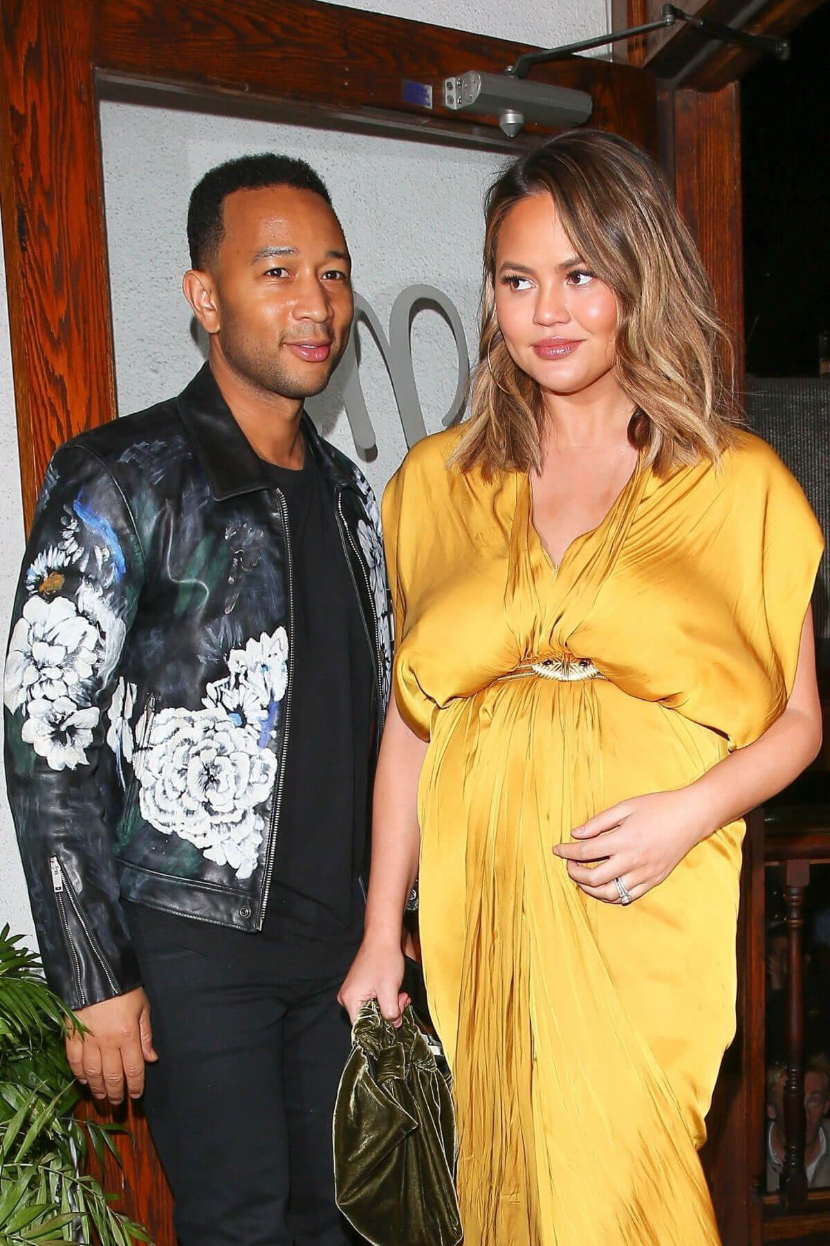 Chrissy Teigen and John Legend Stills at Madeo Restaurant in West Hollywood 2018/02/01