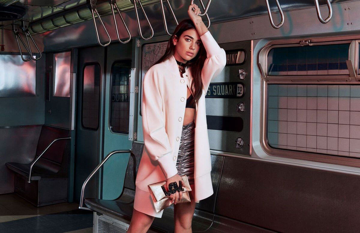 Dua Lipa Poses for Patrizia Pepe, February 2018 Issue