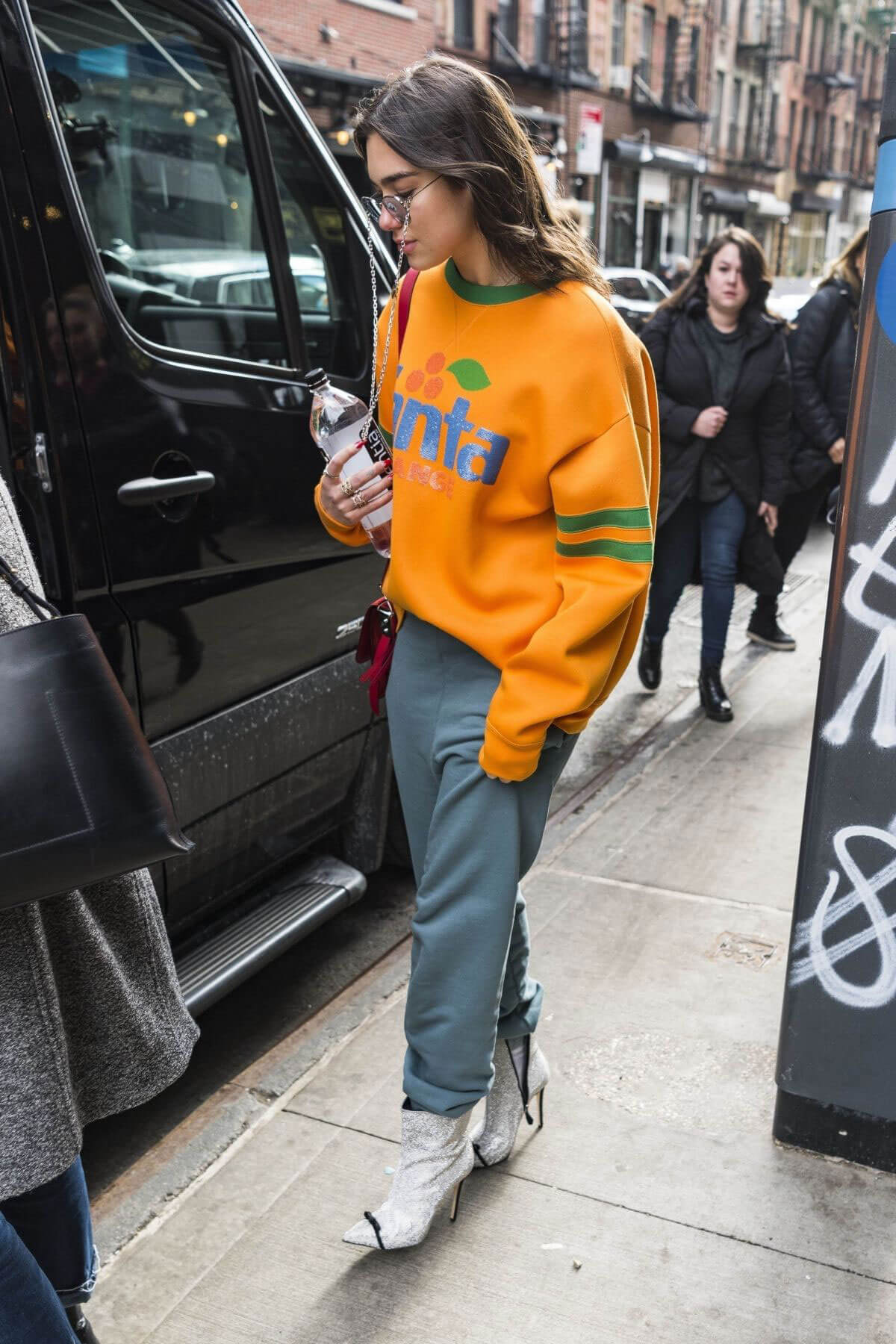 Dua Lipa Stills at SNL Rehearsals in New York 2018/02/02