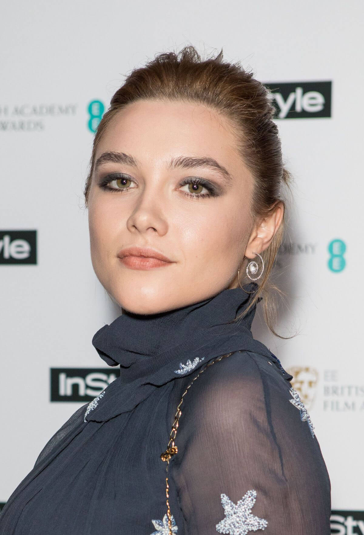 Florence Pugh Stills at Instyle EE Rising Star Baftas Pre-party in London 2018/02/06