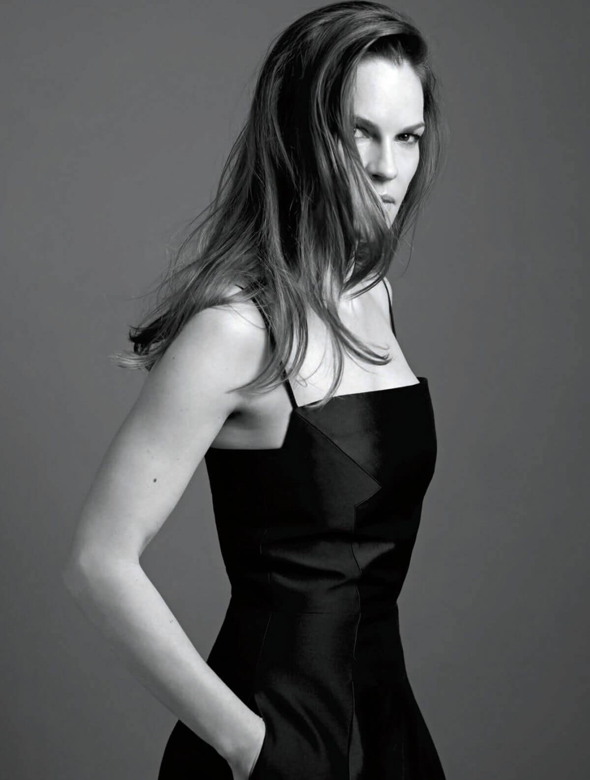 Hilary Swank Stills in Rhapsody Magazine, February 2018 Issue