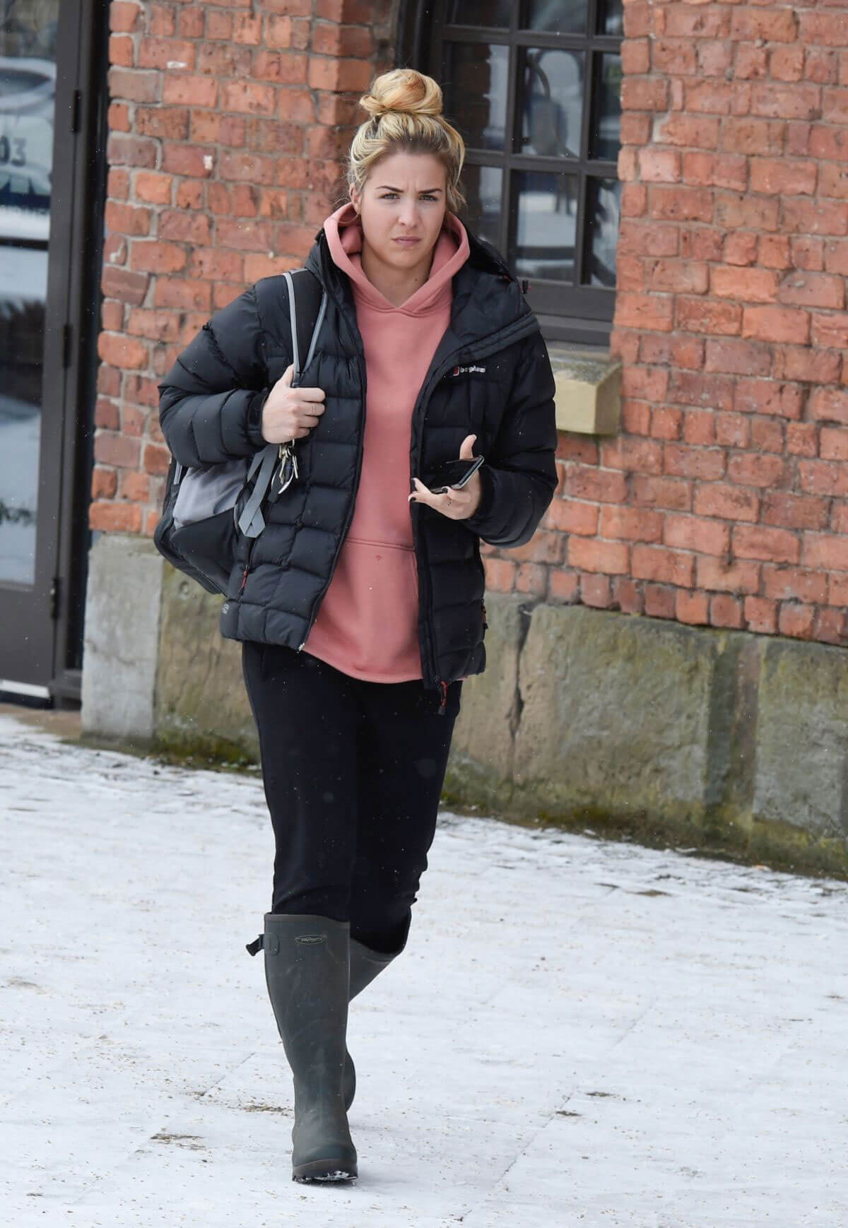 Gemma Atkinson Stills Leaves Key 103 Radio in Manchester 2018/02/28