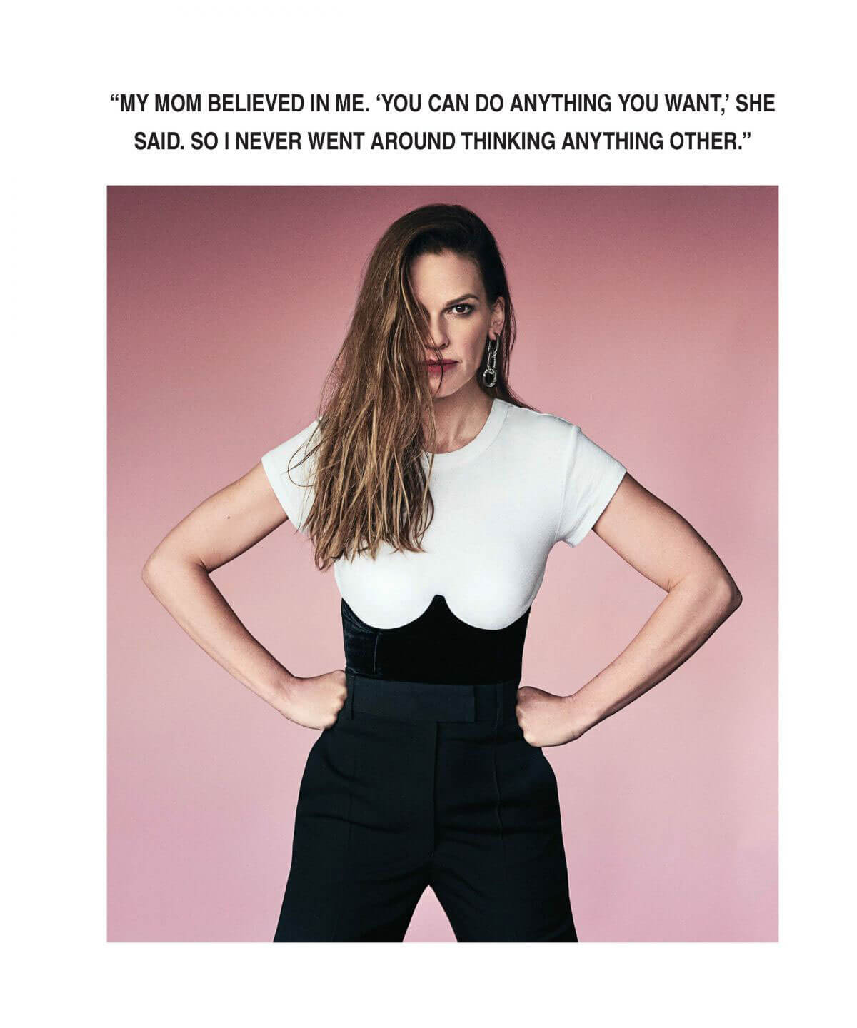 Hilary Swank Stills in Los Angeles Confidential Magazine, Spring/Summer 2018