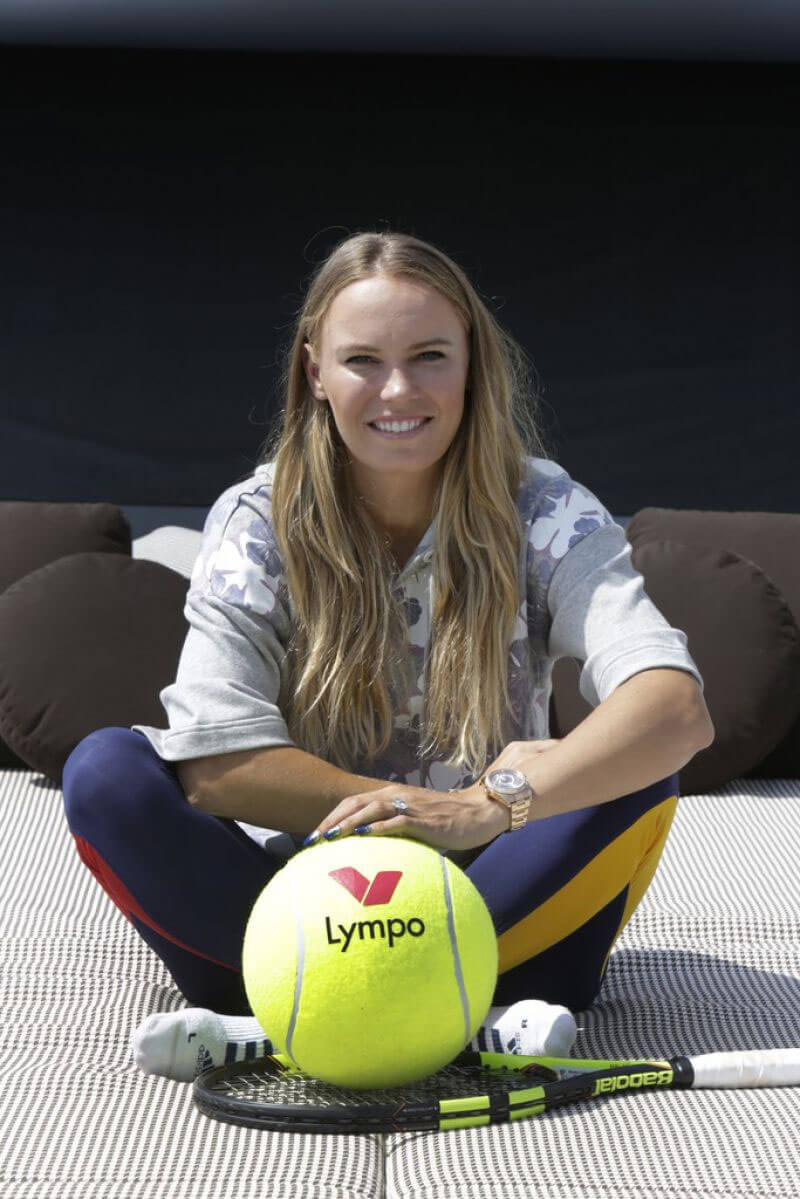 Caroline Wozniacki Stills Named Lympo App Ambassador in Monaco 2018/04/18