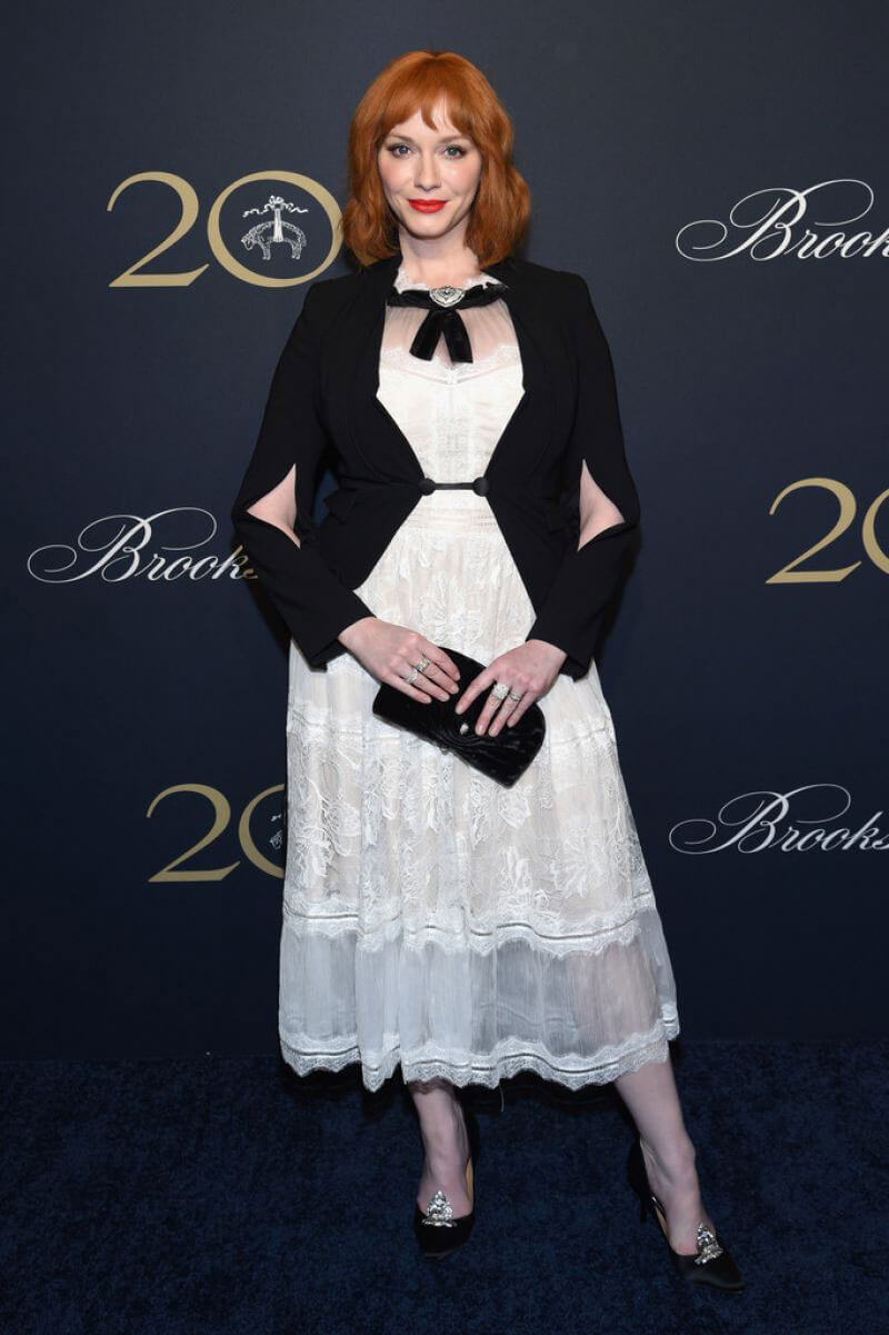 Christina Hendricks Stills at Brooks Brothers Bicentennial Celebration in New York 2018/04/25