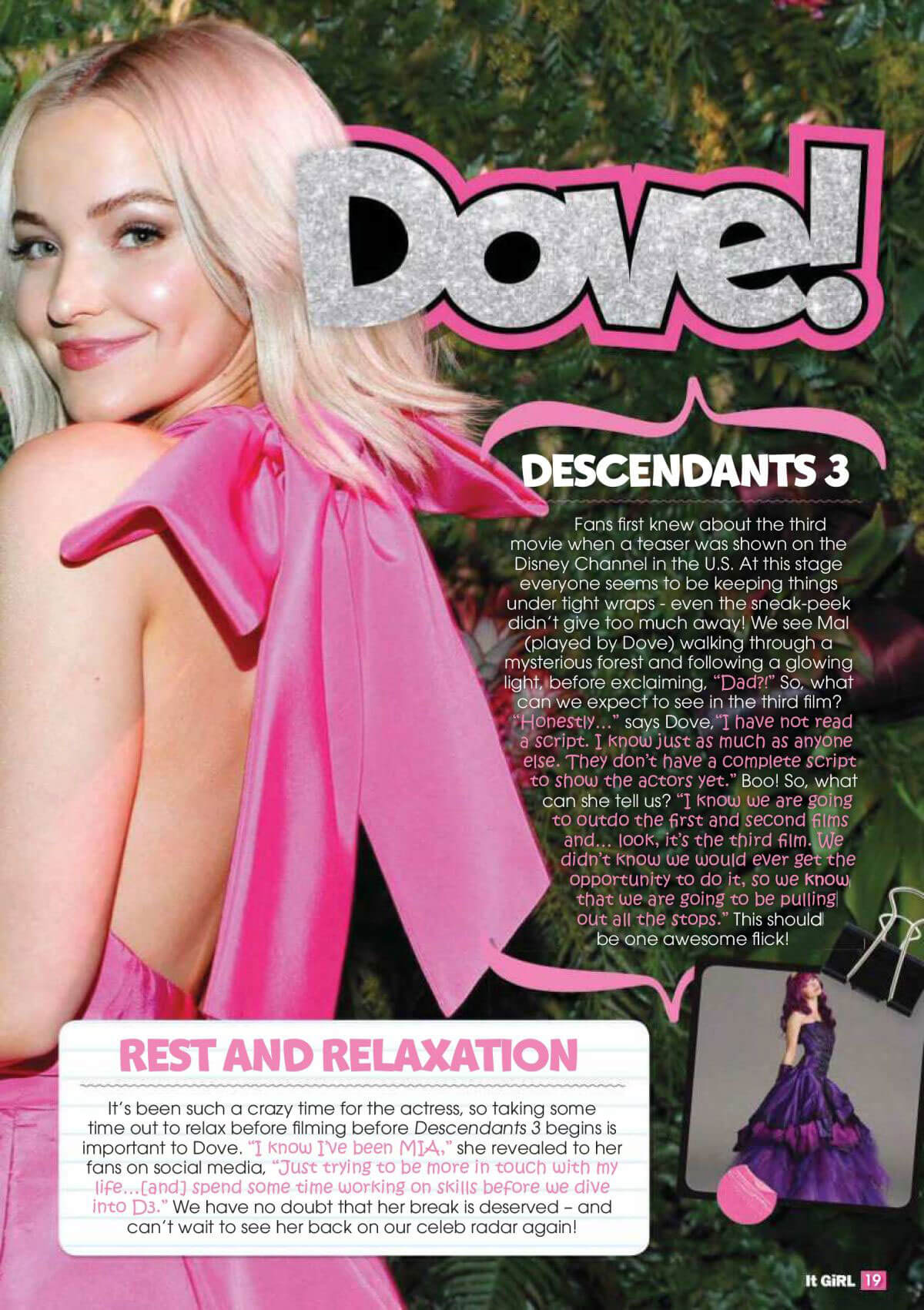 Dove Cameron Poses for It GiRL Magazine May 2018 Issue