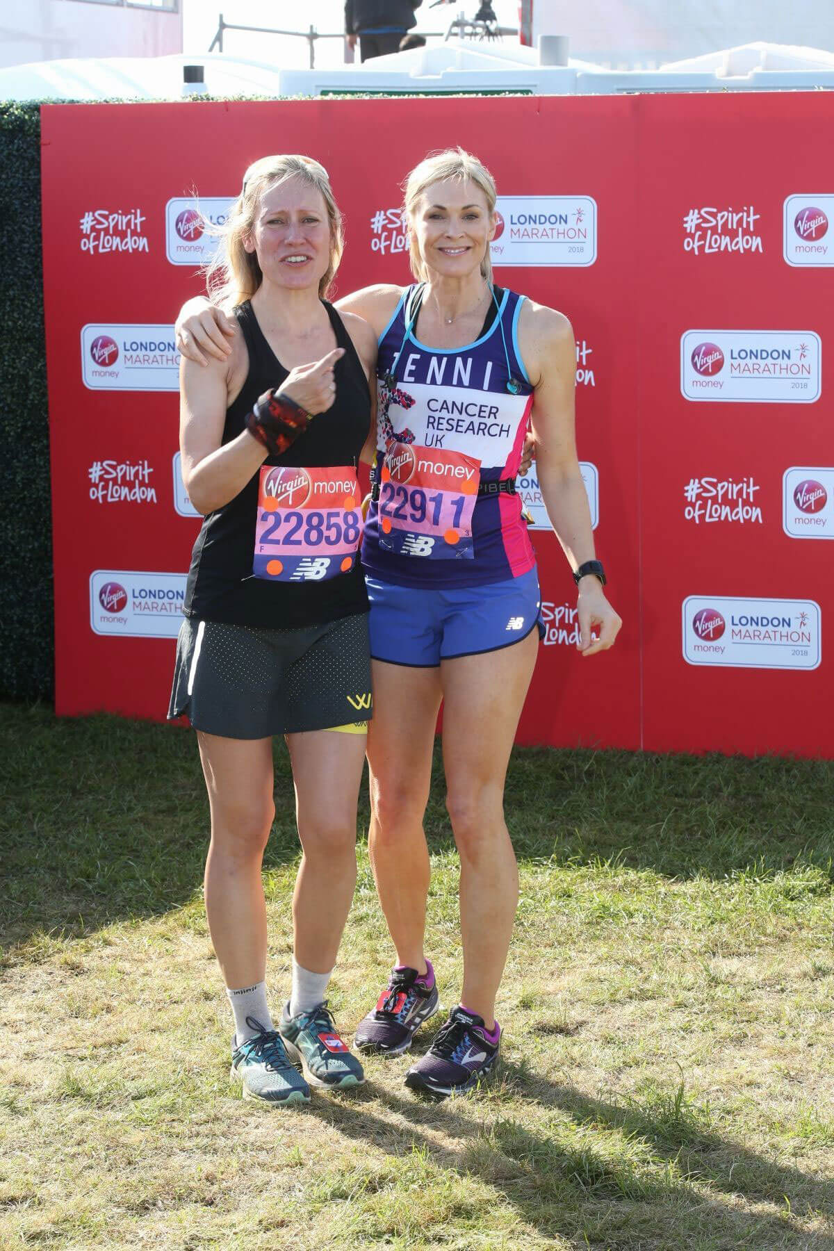 Jenni Falconer and Sophie Raworth Stills at London Marathon 2018/04/22