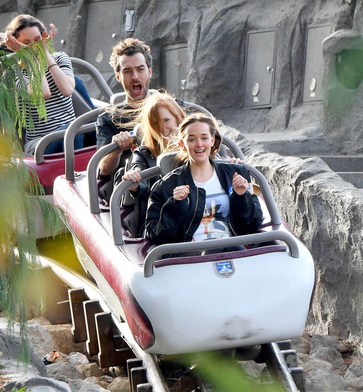 Jessica Chastain and Gian Luca Passi De Preposulo Stills at Disneyland 2018/03/30