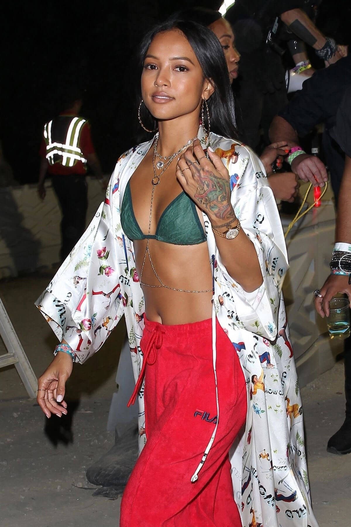 Karrueche Tran Stills at Coachella Music and Arts Festival in Indio 2018/04/21