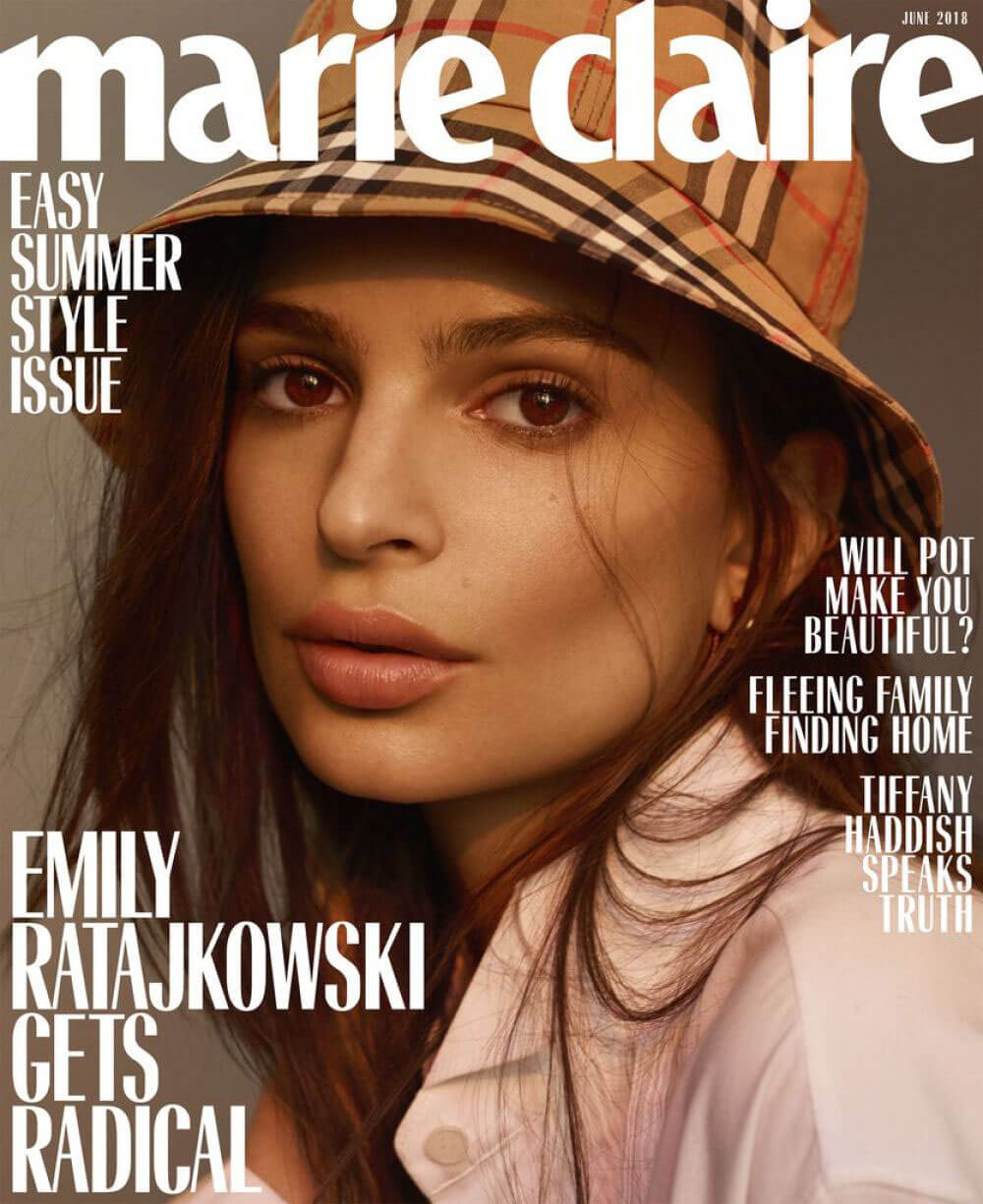 Emily Ratajkowski Stills in Marie Claire Magazine, June 2018 Issue