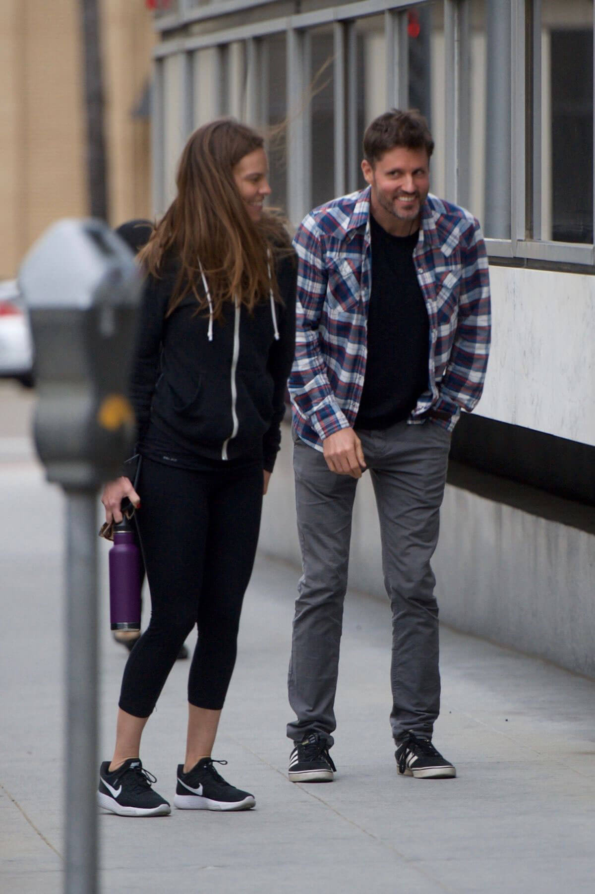 Hilary Swank and Philip Schneider Stills Out in Beverly Hills 2018/04/30