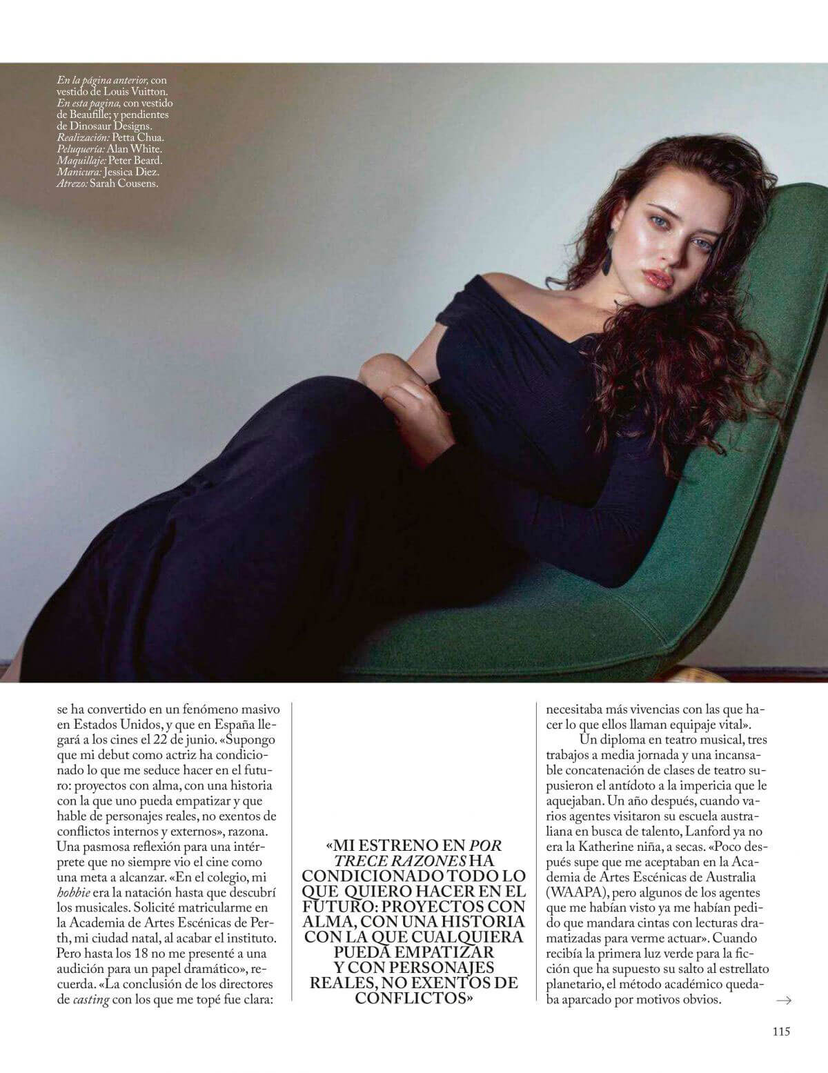 Katherine Langford Stills in Vogue Magazine, Spain June 2018 Issue