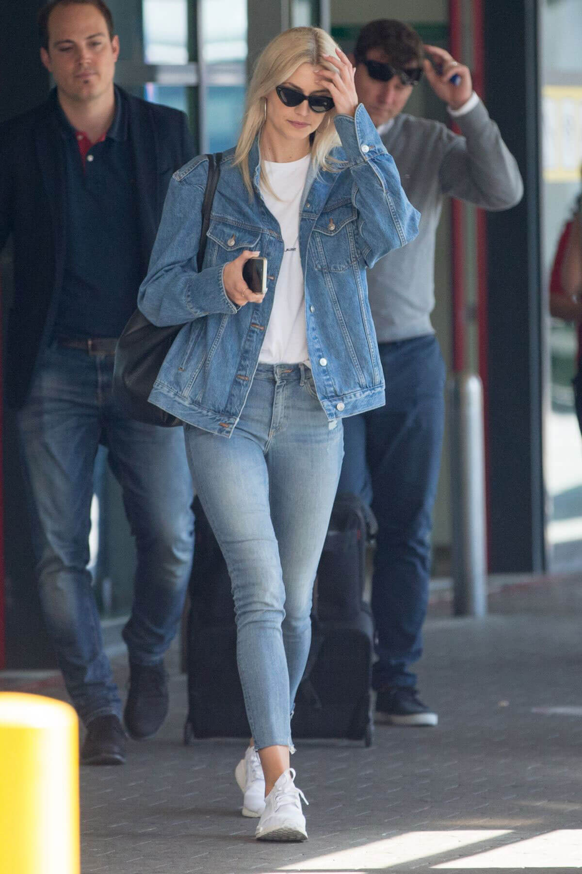 Lena Gercke Stills in Jeans at Berlin Tegel Airport 2018/05/08