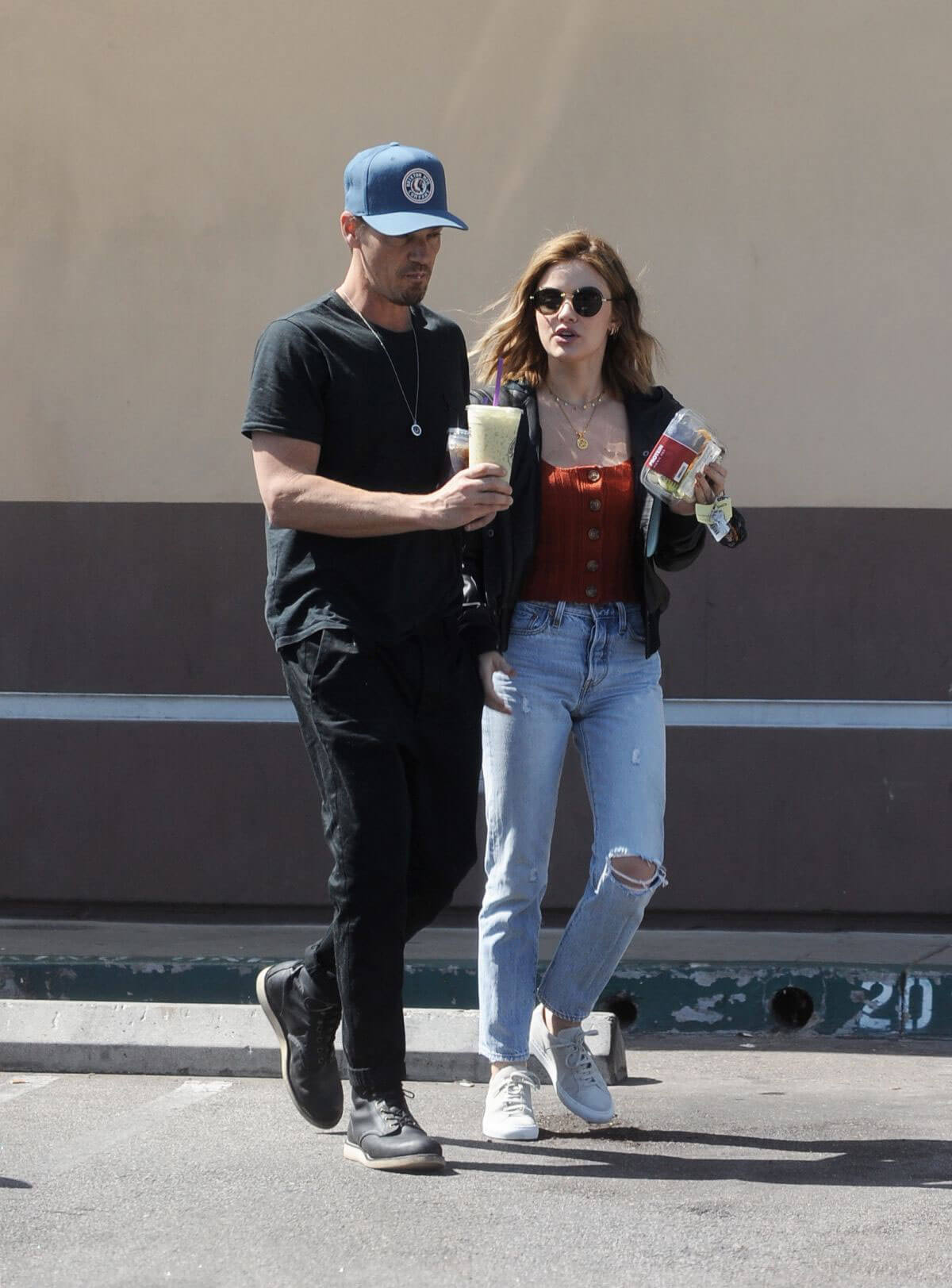 Lucy Hale and Riley Smith Stills Out in Studio City 2018/05/18