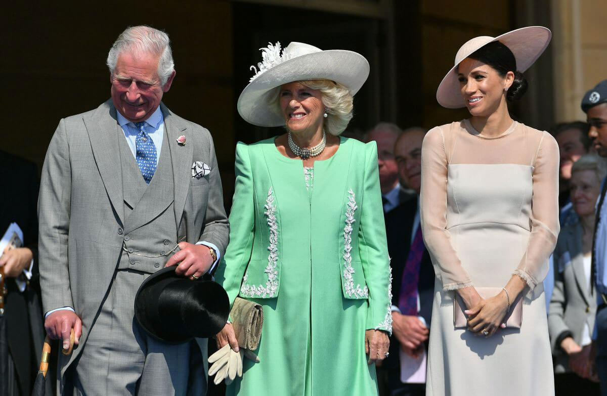 Meghan Markle Stills at a Garden Party at Buckingham Palace in London 2018/05/22