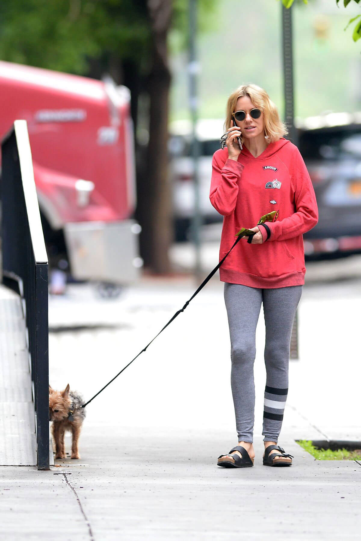 Naomi Watts Stills Out with Her Dog in New York 2018/05/23