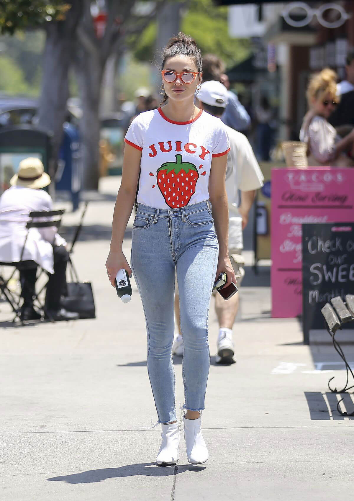 Crystal Reed at Pressed Juicery in Los Angeles 2018/06/20