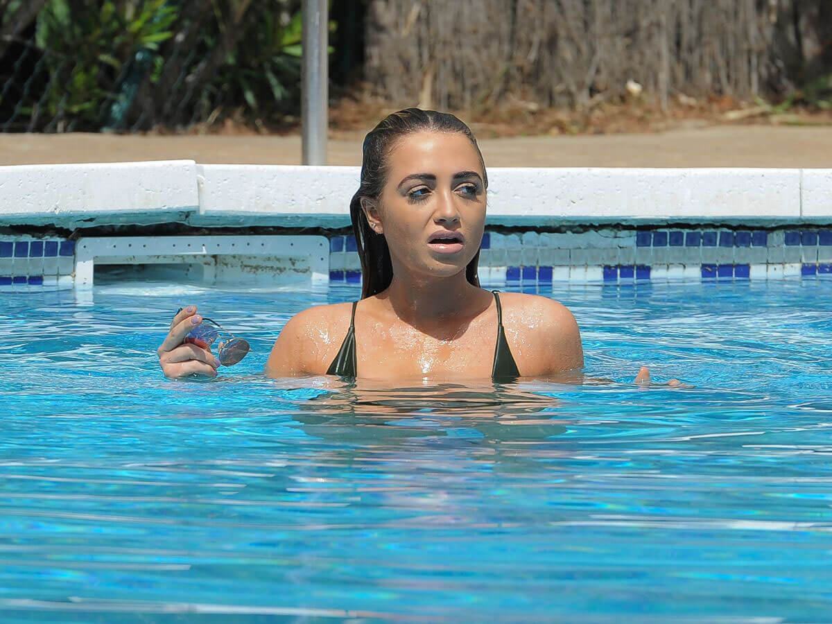 Georgia Harrison in Bikini at a Pool in Marbella 2018/06/09