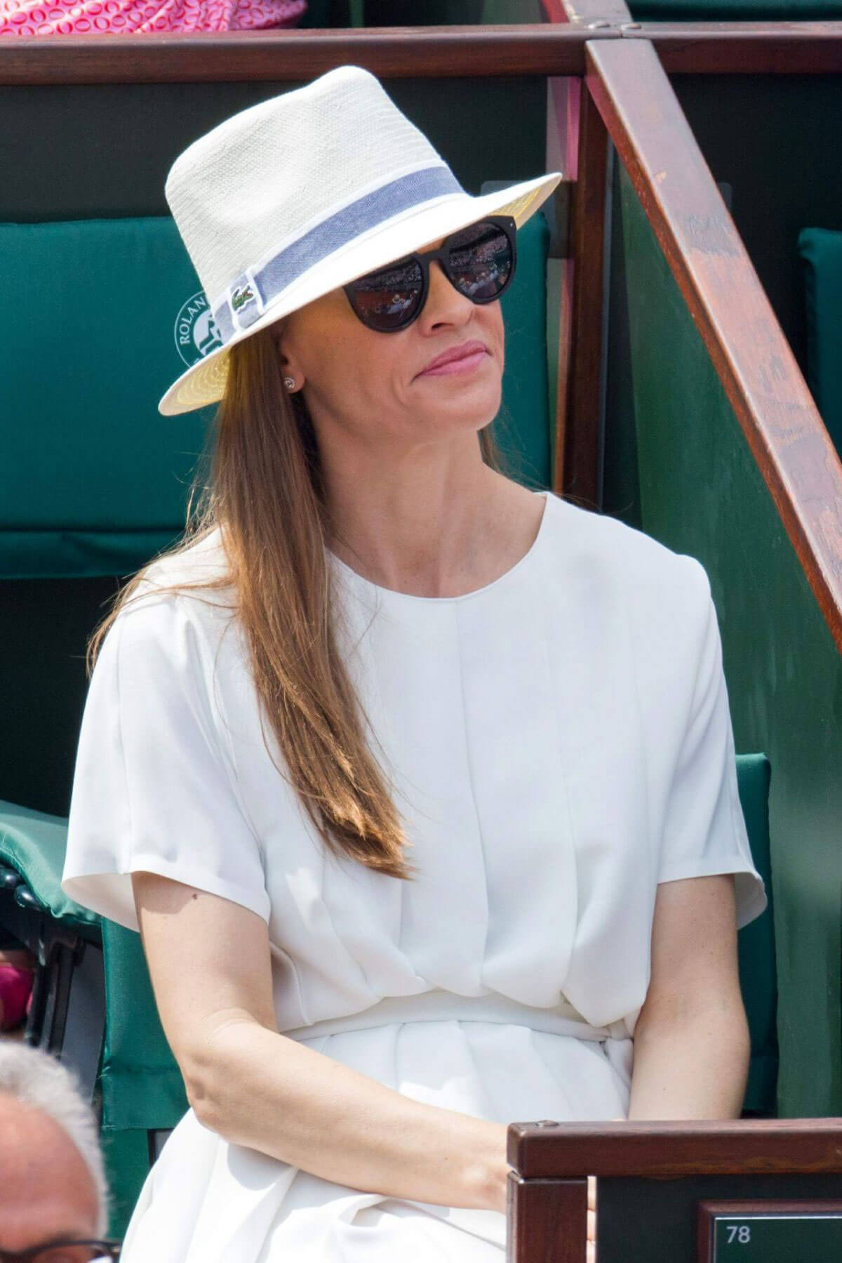 Hilary Swank at 2018 French Open Tennis Tournament at Roland Garros 2018/06/09