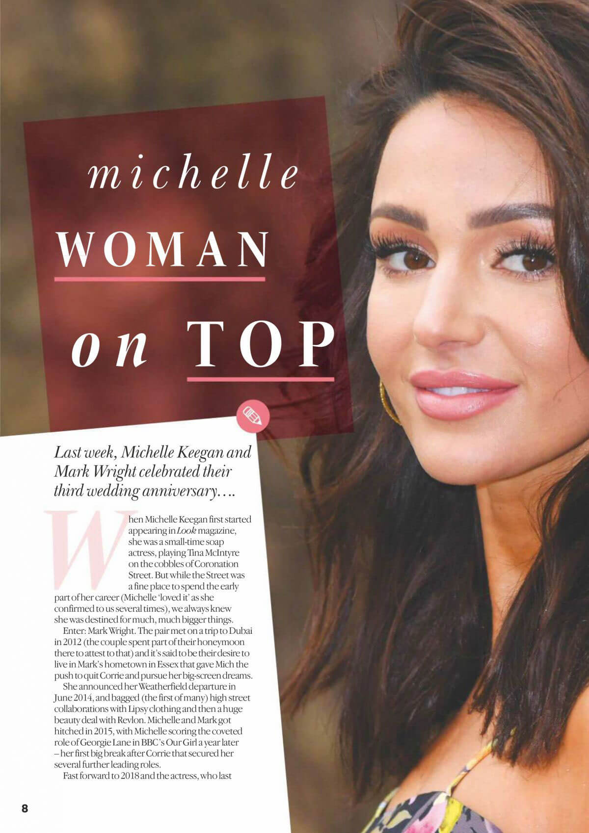 Michelle Keegan in Look Magazine, June 2018 Issue