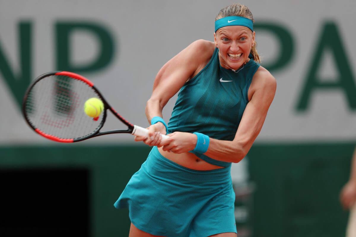 Petra Kvitova at French Open Tennis Tournament in Paris 2018/05/28