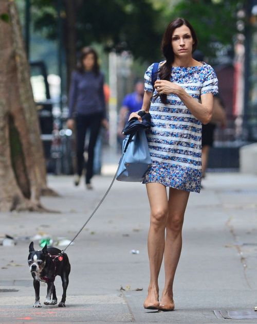 Famke Janssen Out and About in New York 2018/07/24