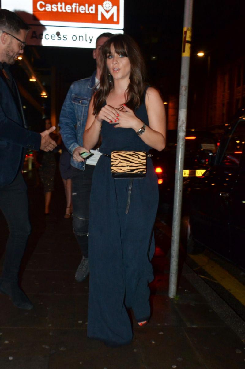 Brooke Vincent Arrives at Thomas Twins 30th Birthday Party in Manchester 2018/08/11