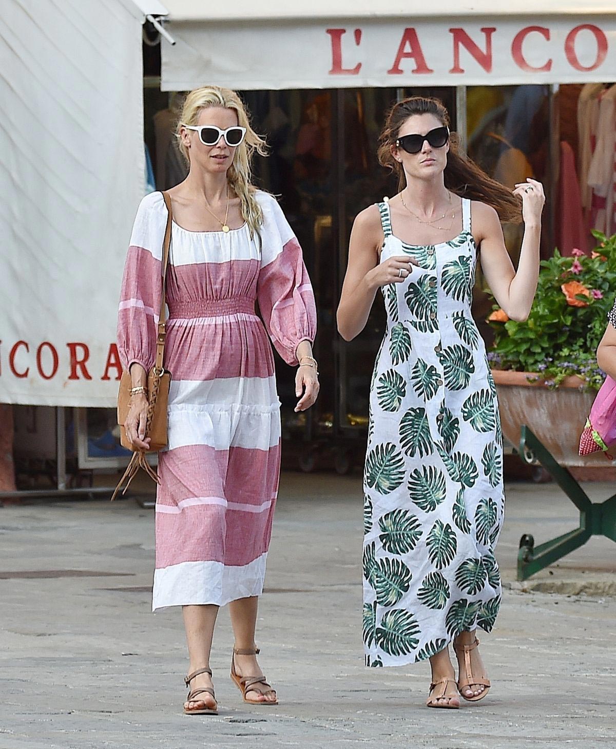 Claudia Schiffer on Vacation in Portofino 2018/08/18